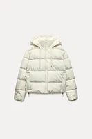 WATER AND WIND PROTECTION SHORT QUILTED ANORAK