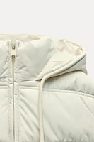 WATER AND WIND PROTECTION SHORT QUILTED ANORAK