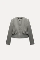 METAL BUTTON BLAZER