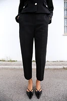 JACQUARD ANKLE PANTS