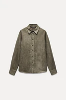 FAUX SUEDE SHIRT