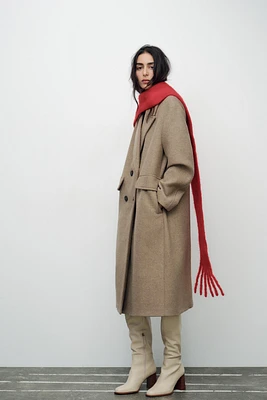 WOOL BLEND OVERSIZED COAT