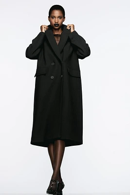 WOOL BLEND OVERSIZED COAT