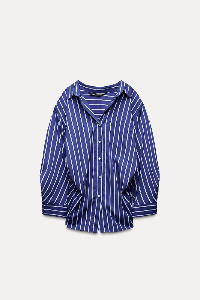 BATWING SLEEVE STRIPED SHIRT