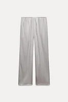 FOIL TEXTURED PAJAMA PANTS