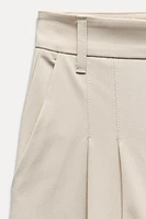 PLEATED SHORTS