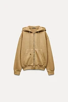 WASHED ZIP JACKET