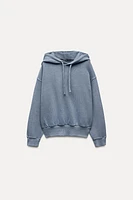 WASHED HOODIE SWEATSHIRT