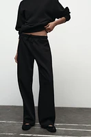 PLUSH STRAIGHT LEG PANTS