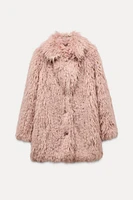 FAUX FUR COAT ZW COLLECTION