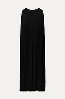 LONG KNIT CAPE DRESS