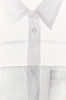 OVERSIZE POPLIN ORGANZA SHIRT