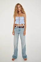 TIED POPLIN TOP