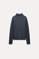 MOCK NECK KNIT TOP