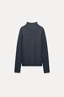 MOCK NECK KNIT TOP