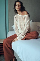 MESH KNIT SWEATER