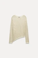 MESH KNIT SWEATER