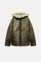 HOODED DOUBLE-FACED JACKET ZW COLLECTION