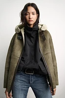 HOODED DOUBLE-FACED JACKET ZW COLLECTION