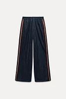 SIDE STRIPE DENIM EFFECT PANTS