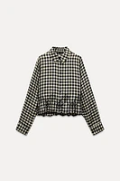 EMBROIDERED GINGHAM SHIRT