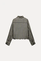 EMBROIDERED GINGHAM SHIRT