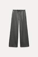 SIDE STRIPE WIDE LEG PANTS