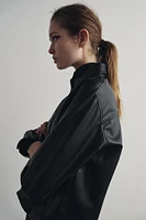 FAUX LEATHER OVERSHIRT ZW COLLECTION