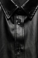 FAUX LEATHER OVERSHIRT ZW COLLECTION