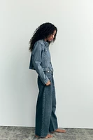 MID-RISE TRF CROPPED BALLOON JEANS