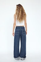 TRF HIGH RISE WIDE LEG JEANS