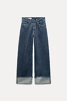 TRF HIGH RISE WIDE LEG JEANS