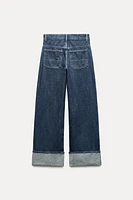 TRF HIGH RISE WIDE LEG JEANS