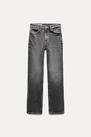 TRF STRAIGHT LEG STRETCH JEANS WITH A HIGH WAIST