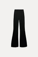 FLARED POLYAMIDE PANTS