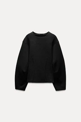 FITTED INTERLOCK SWEATSHIRT