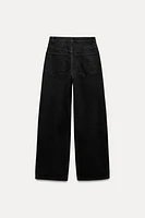 OVERSIZE TRF RELAXED JEANS WITH A MID WAIST