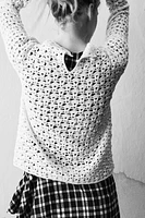 OPEN KNIT SWEATER