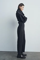 BUTTONED HIGH-WAISTED PANTS ZW COLLECTION