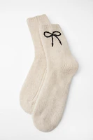 THICK KNIT BOW SOCKS