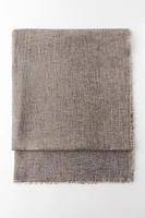 RUSTIC WOOL BLEND SCARF