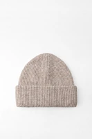 TURNED-UP KNIT BEANIE