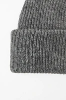 TURNED-UP KNIT BEANIE