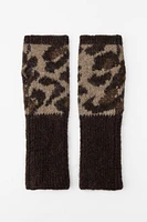 ANIMAL PRINT KNIT GLOVES