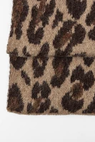 ANIMAL PRINT KNIT SCARF