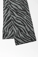 ANIMAL PRINT KNIT SCARF