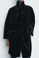 LONG FAUX FUR COAT ZW COLLECTION