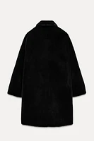 LONG FAUX FUR COAT ZW COLLECTION