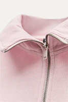 POUCH POCKET POLO SWEATSHIRT