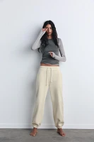 PLUSH JOGGING PANTS